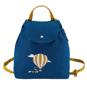 Sac à dos bébé bleu marine "La montgolfière d'Elmer"