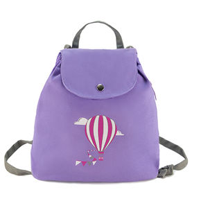 Sac à dos bébé violet "La montgolfière de Claire"