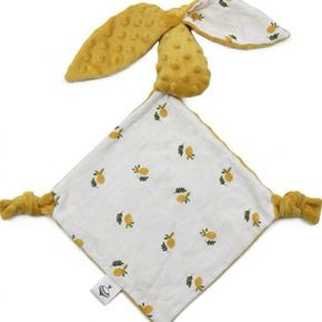 Doudou "Lapinou moutarde"