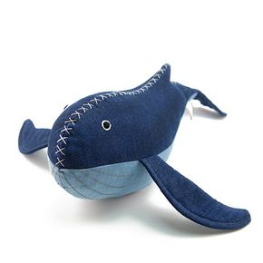 Peluche décorative "La baleine bleue"